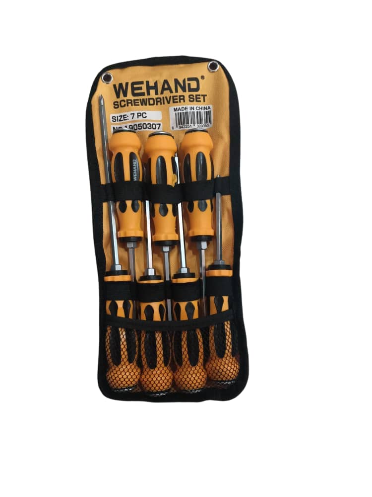 JEU DE TOURNEVIS WEHAND 7 PIECES AVEC POCHETTE